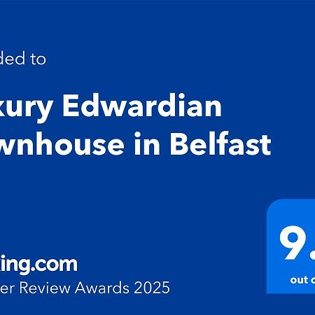 Luxury Edwardian Townhouse In Belfast Vila Exterior foto